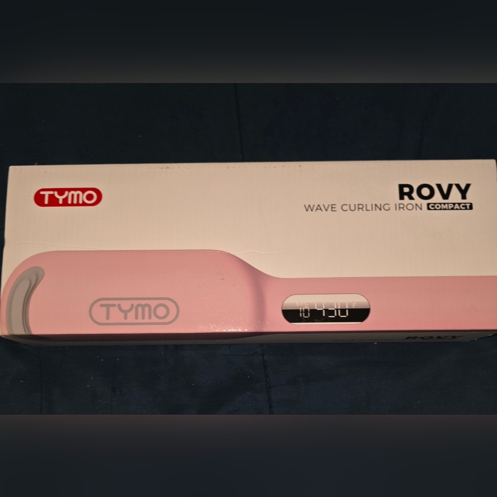 TYMO Pink Wave Curling Iron Compact